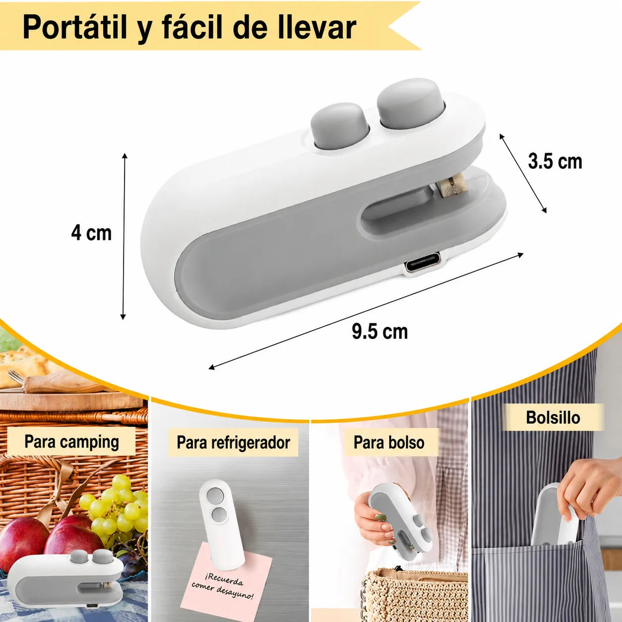 Sellador Térmico de Bolsas + 🎁 Regalo