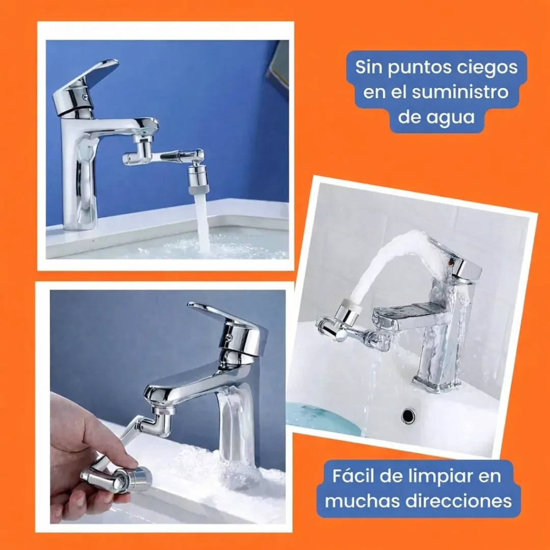 2x1 Extensión de Grifo giratorio para llave de agua  + 🎁REGALO