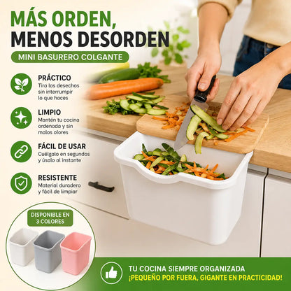 Mini Basurero Colgante para Mueble de Cocina (color aleatorio)