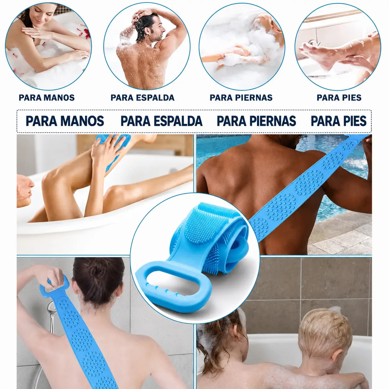 Cepillo Masajeador Efecto Spa