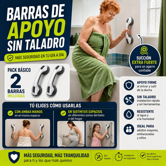 Pack Barras de Apoyo Sin Taladro