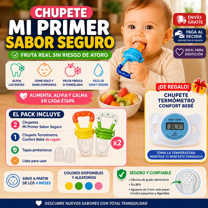 2x1 Chupete Mi Primer Sabor Seguro